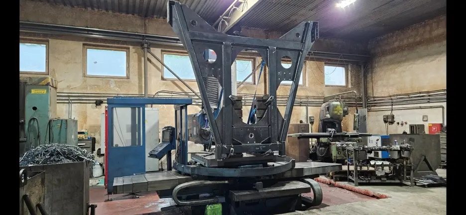 Oceľová technologická zostava počas výroby